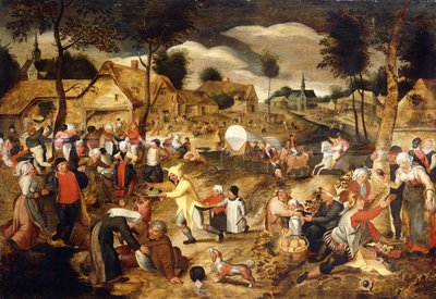 A Village Kermesse by Maerten van Cleve