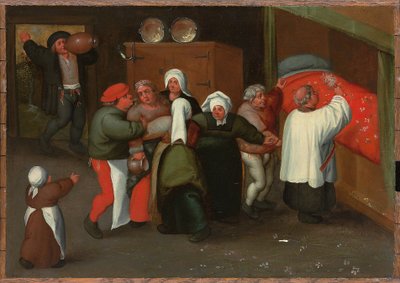 The Blessing of the Marriage by Maerten van Cleve