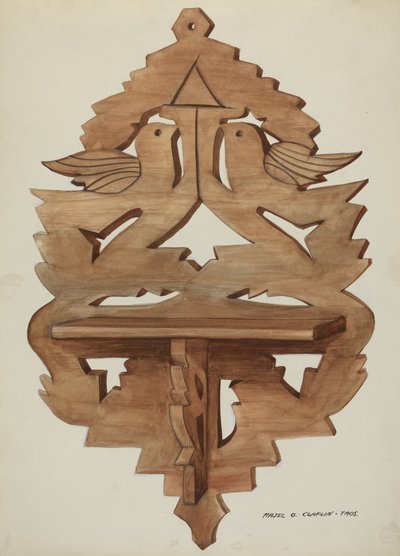 Hanging Wall Shelf by Majel G. Claflin