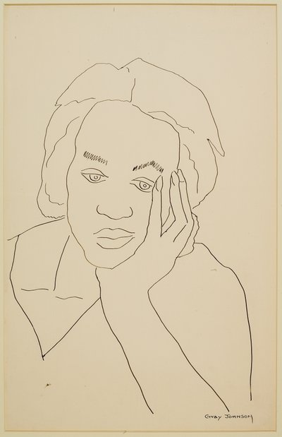 Study of a Girl #2 by Malvin Gray Johnson