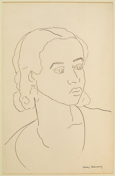 Study of a Girl #4 by Malvin Gray Johnson