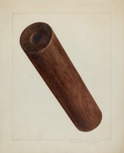 Printing Press Roller by Manuel G. Runyan