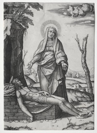 The Pieta by Marcantonio Raimondi