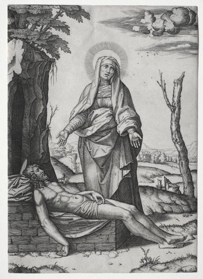 The Pieta by Marcantonio Raimondi