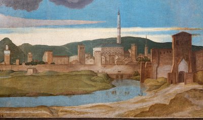 Detail of the City of Vicenza by Marcello Fogolino