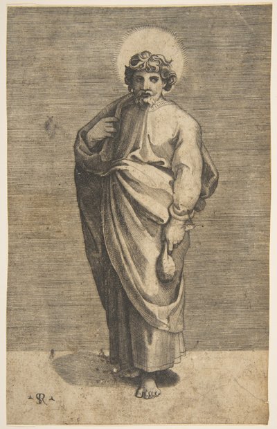 Saint Matthew Holding a Pouch by Marco Dente