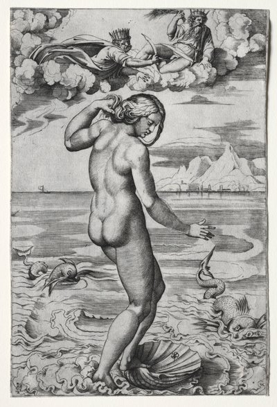 The Birth of Venus, c. 1516 by Marco Dente