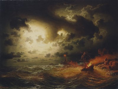 Burning Steamer by Marcus Larson