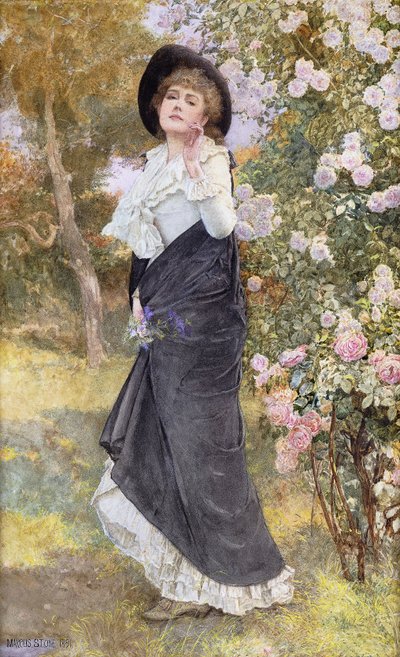 Rose Blossom Time by Marcus Stone