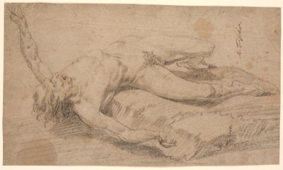 Overthrown Naked Man by Marcus Tuscher