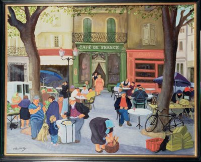 Cafe, Provence by Margaret Loxton