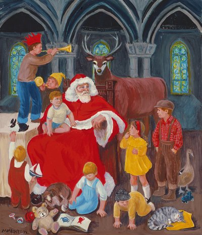 Father Christmas on Christmas Eve by Margaret Loxton