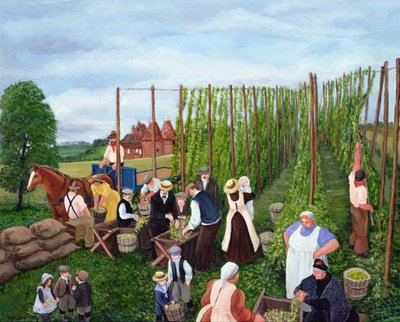 Hop Picking by Margaret Loxton