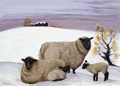 Sheep in Winter by Margaret Loxton