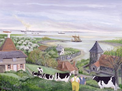 Thames Estuary Farm by Margaret Loxton