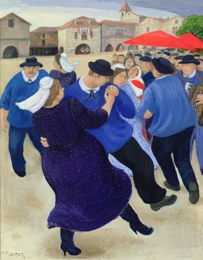 Village Fete, Burgundy by Margaret Loxton