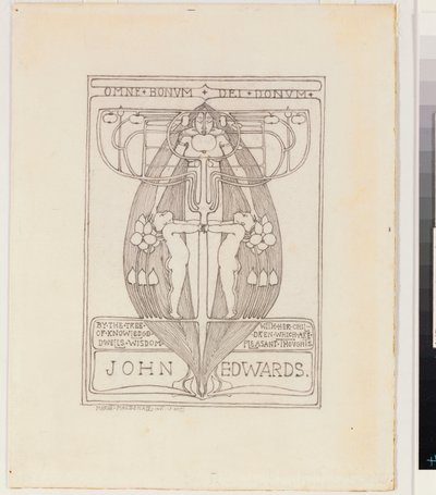 Design for a Bookplate by Margaret MacDonald Mackintosh