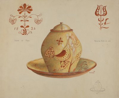 Pa. German Covered Jar by Margaret Stottlemeyer