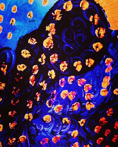 The Lady in Blue by Margareta Uliarte