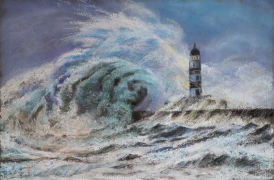 Stormy sea by Margo Starkey