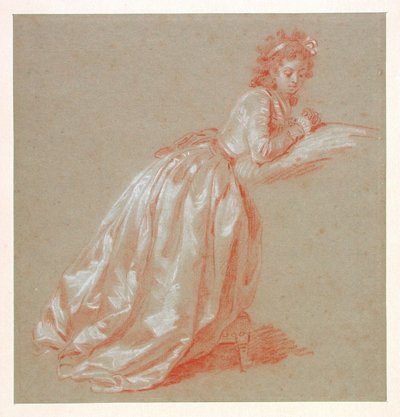 Young Woman Kneeling by Marguerite Gerard