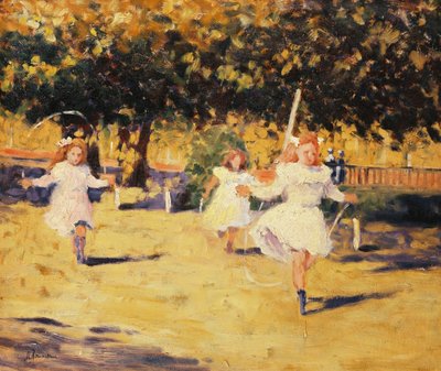 Girls Jumping Rope by Marguerite Rousseau