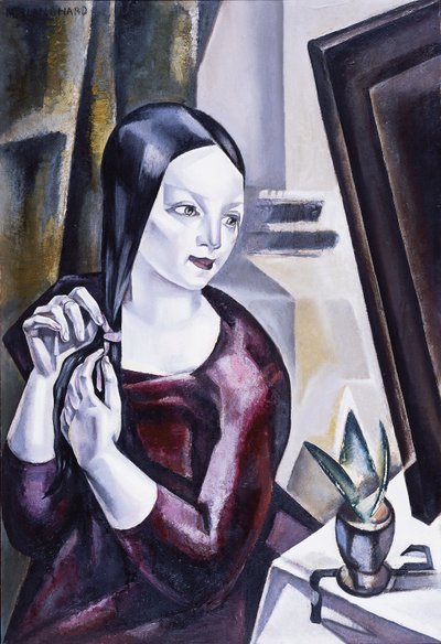 Woman Before a Mirror by Maria Blanchard