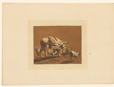 Landscape with Cattle by Maria Catharina Prestel