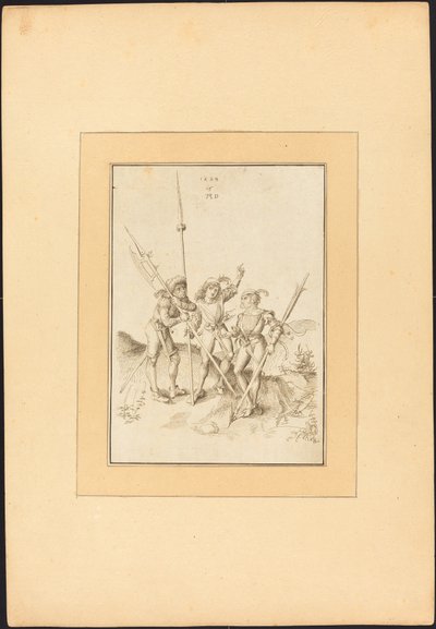 Three Lansquenets by Maria Catharina Prestel, after Albrecht Dürer
