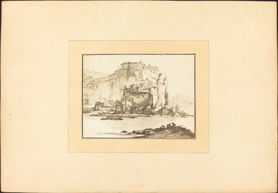 Mediterranean Seascape by Maria Catharina Prestel after Thomas Wyck