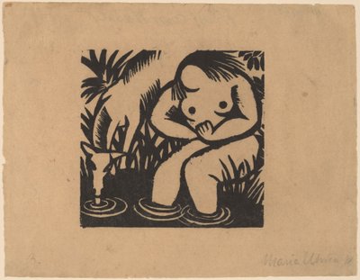 Woman at the Water, 1918 by Maria Uhden