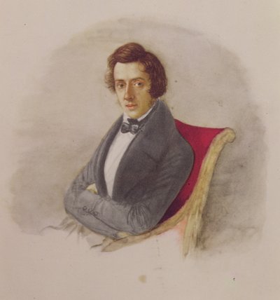 Portrait of Frederic Chopin by Maria Wodzinska