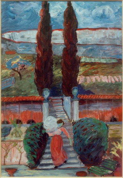Spring Landscape with Girl by Marianne von Werefkin