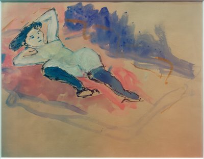 Helene with Blue Stockings by Marianne von Werefkin