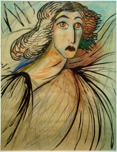 Self-Portrait as an Angel by Marianne von Werefkin