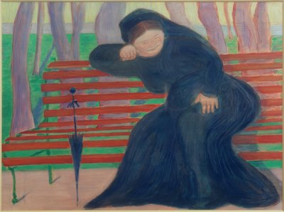 Widow on the Bench by Marianne von Werefkin