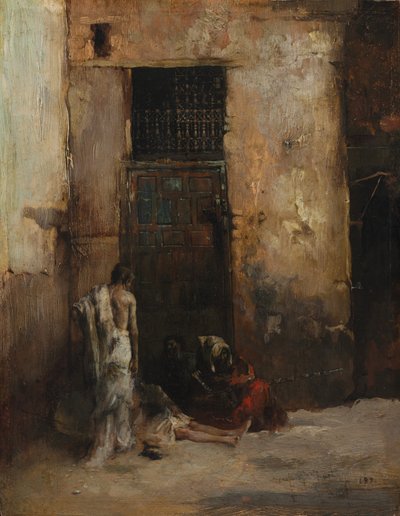 Beggars by a Door by Mariano Fortuny y Marsal