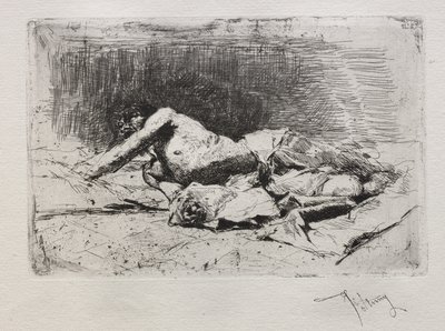 Man Rolling on the Ground by Mariano Fortuny y Marsal