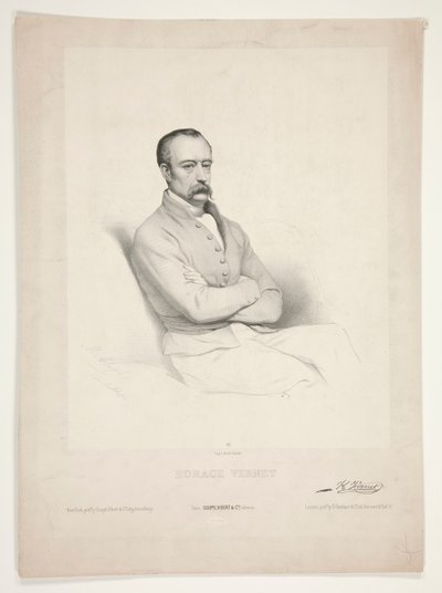 Portrait of Horace Vernet by Marie Alexandre Alophe