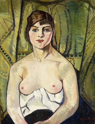 Woman with Bare Breasts by Marie Clementine Valadon