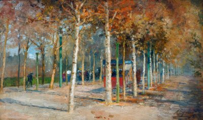 Tram on the Lido by Marie Egner