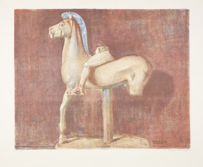 Archaic Greek Rider Statue (Athens) by Marie Henriques