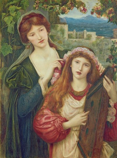 The Childhood of Saint Cecily by Marie Spartali Stillman