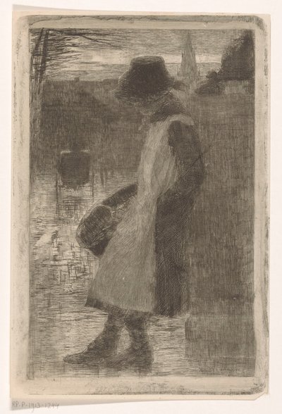 Girl on the Street by Marinus van der Maarel