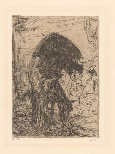Donkey Driver in Constantinople by Marius Bauer (signed by artist)
