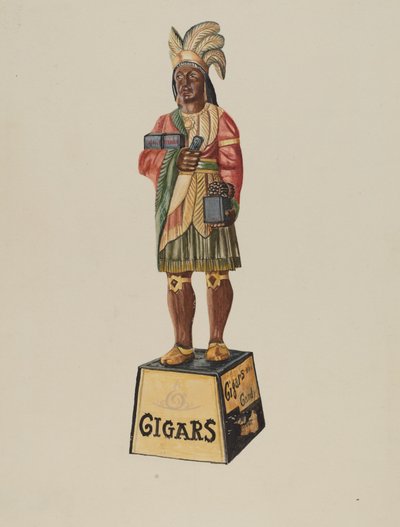 Cigar Store Indian by Marius Hansen