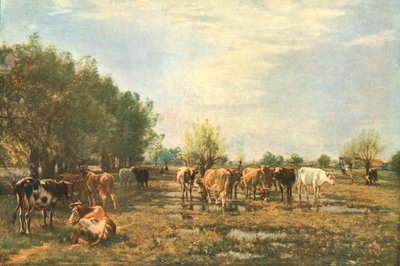 Fen Meadows with Cattle by Mark Fisher