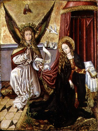 The Annunciation by Martin (follower of) Schongauer