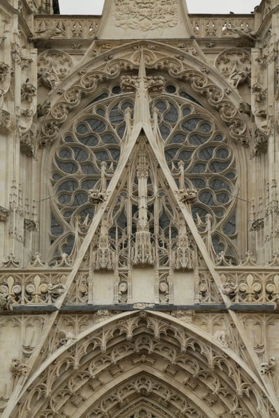 Facade Rose Window by Martin Chambiges