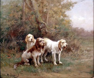 Otterhounds in a Landscape by Martin Coulaud